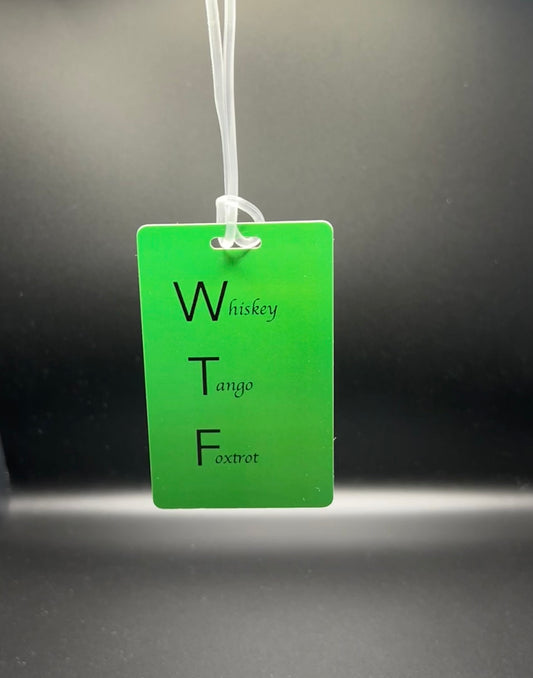 WTF luggage tag