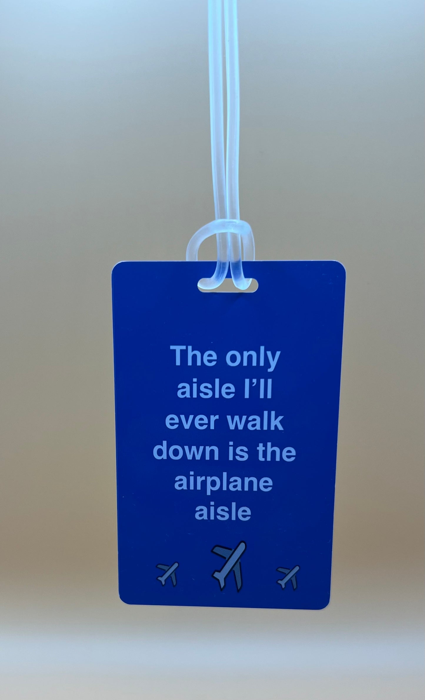 Airplane Aisle Luggage Tag
