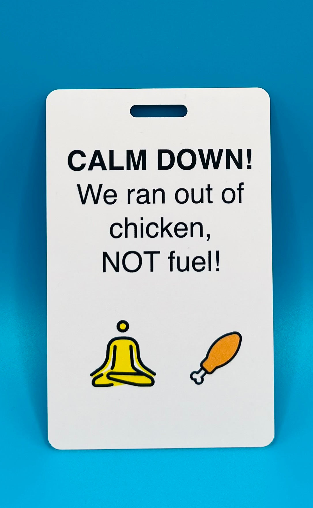 Calm Down Luggage Tags