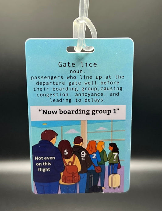 Gate Lice Luggage Tag