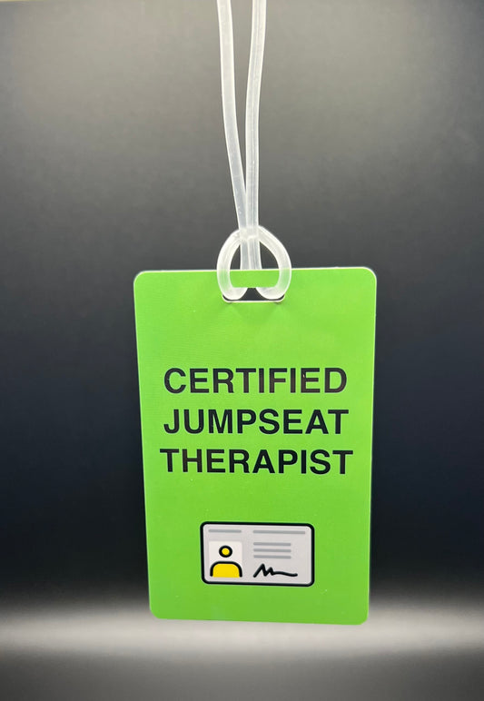 Jumpseat Therapist Luggage Tag