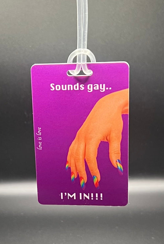 Sounds Gay Luggage Tag