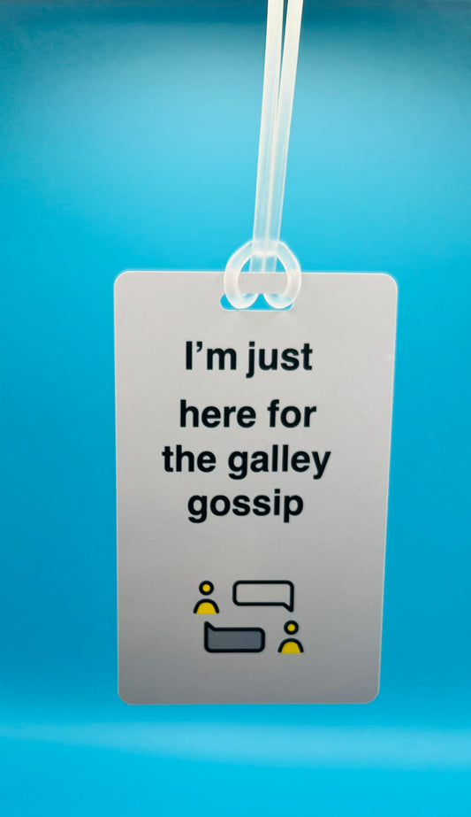 Galley Gossip Luggage Tag