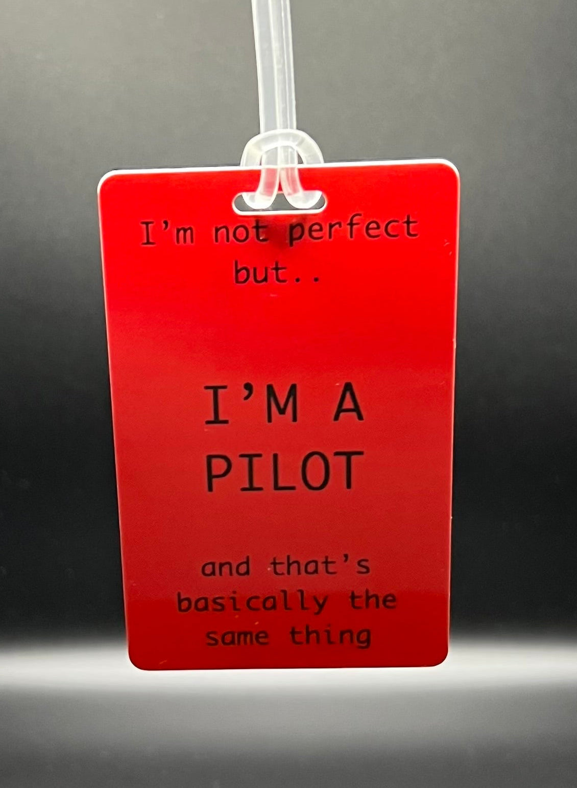 I’m a pilot luggage tag