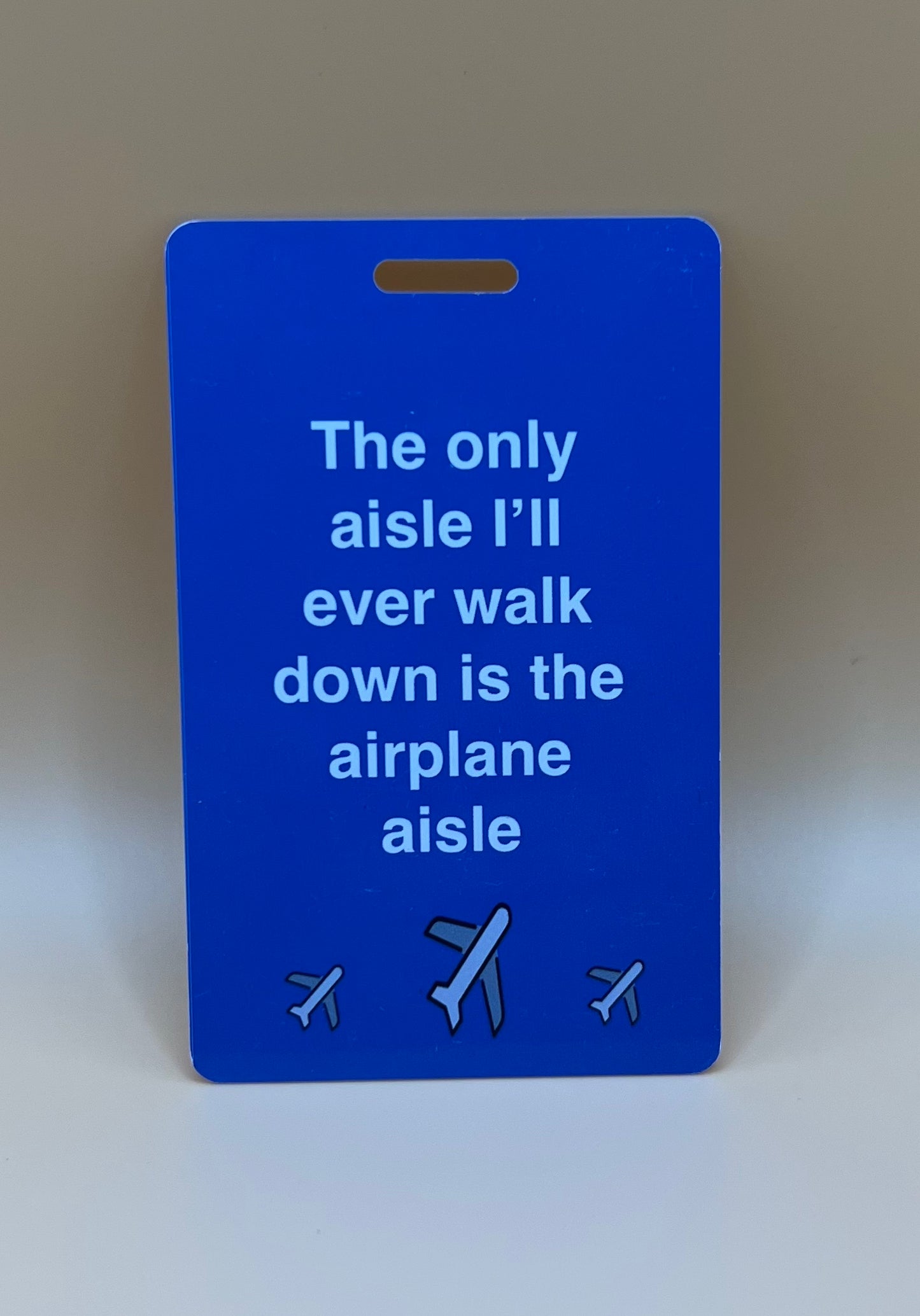 Airplane Aisle Luggage Tag