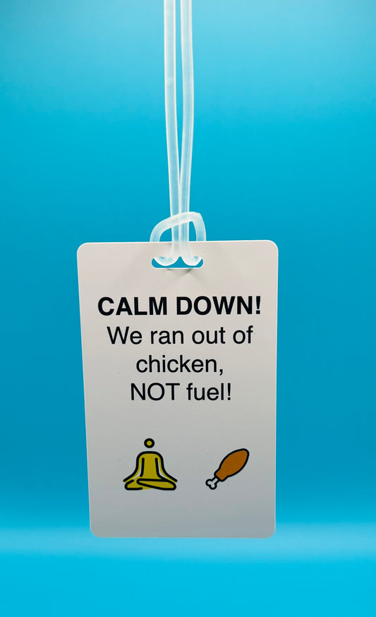 Calm Down Luggage Tags