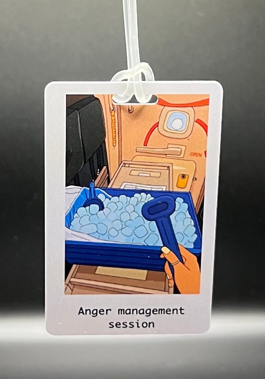 Anger Management Luggage Tag