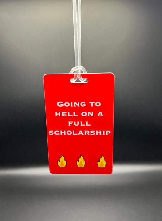 Full Scholarship Luggage Tag