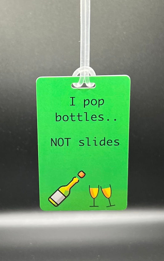Pop Bottles Luggage Tag