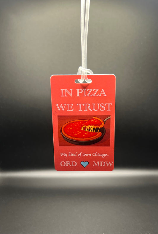 Pizza Luggage Tag