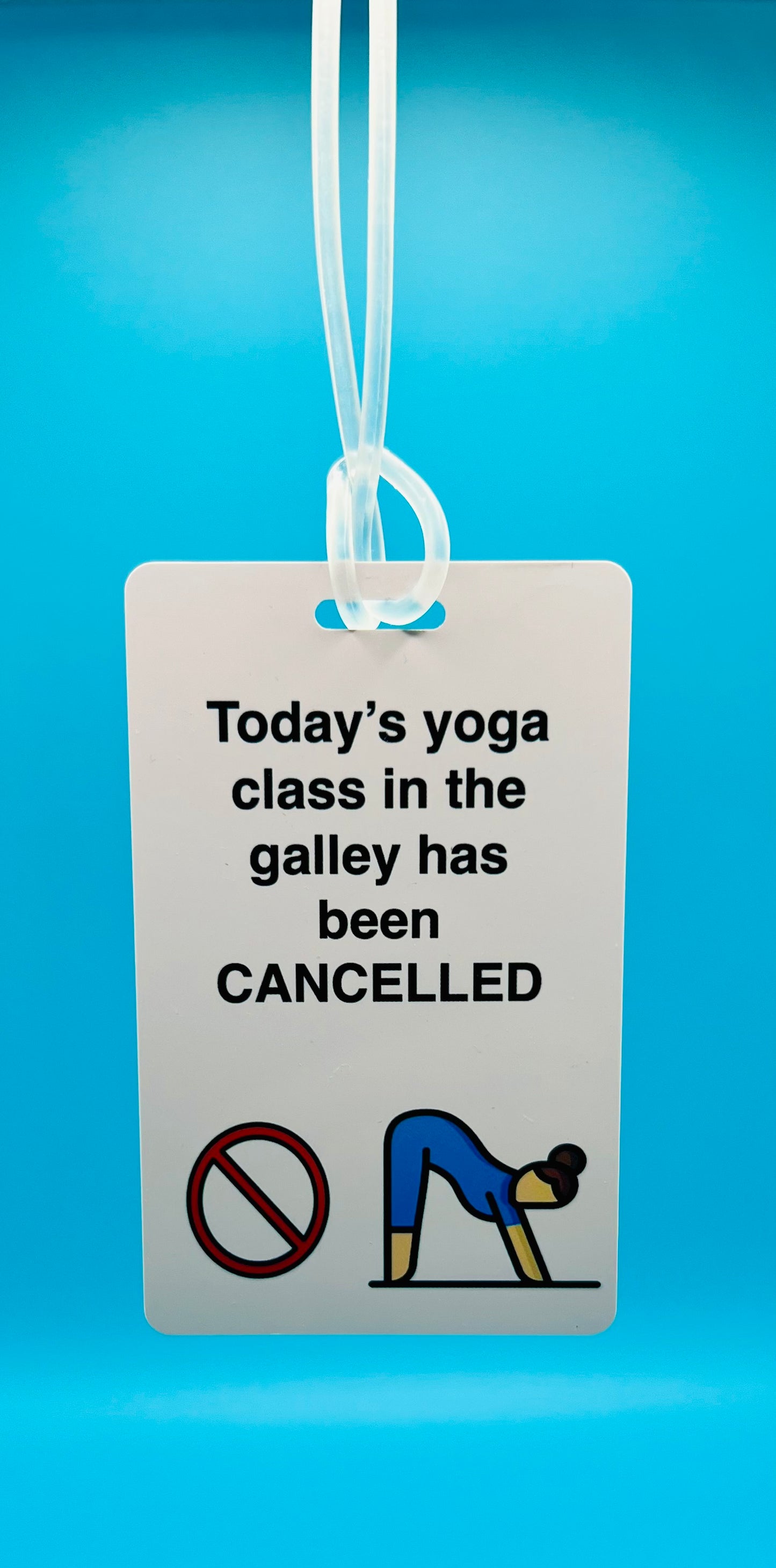 Yoga in the Galley Luggage Tag