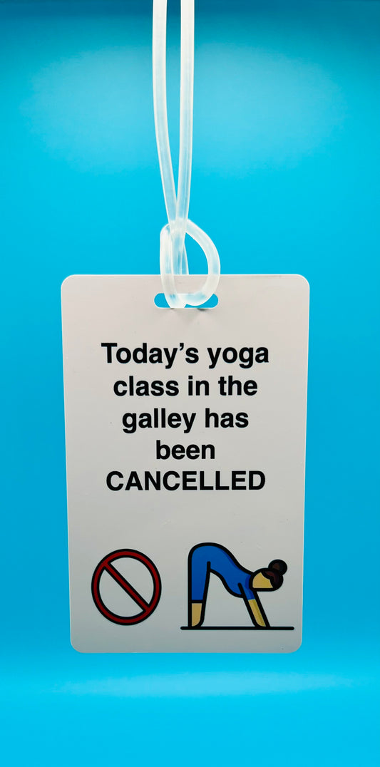 Yoga in the Galley Luggage Tag